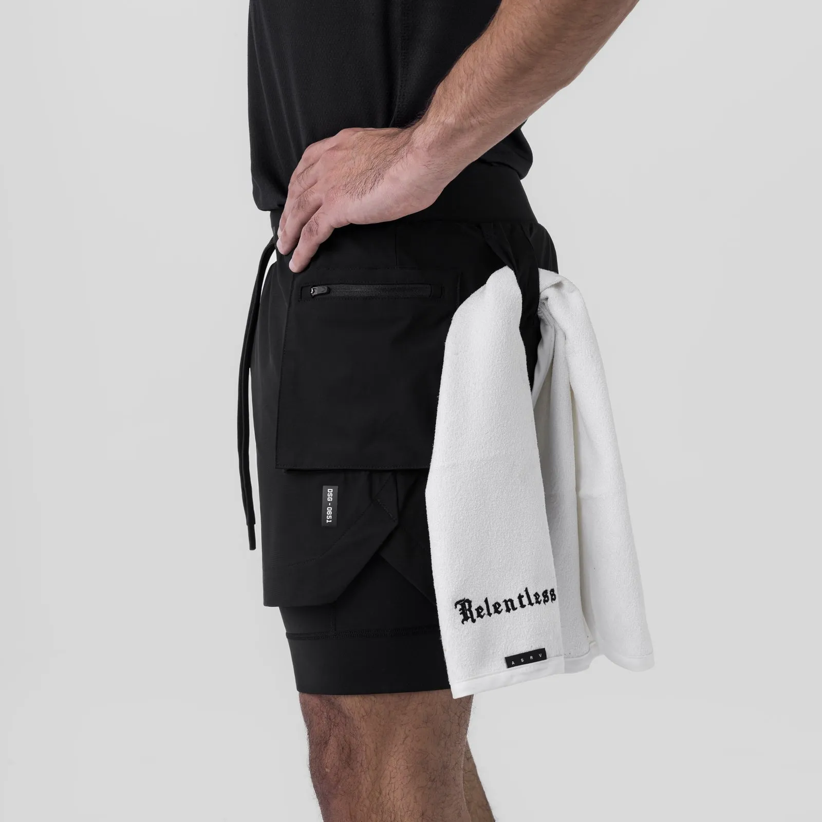 0651. Tetra-Lite™ 5" Liner Cargo Short - Black