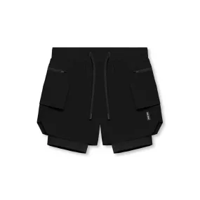 0651. Tetra-Lite™ 5" Liner Cargo Short - Black