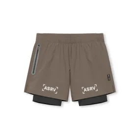 0761. Ripstop 5" Liner Short - Deep Taupe