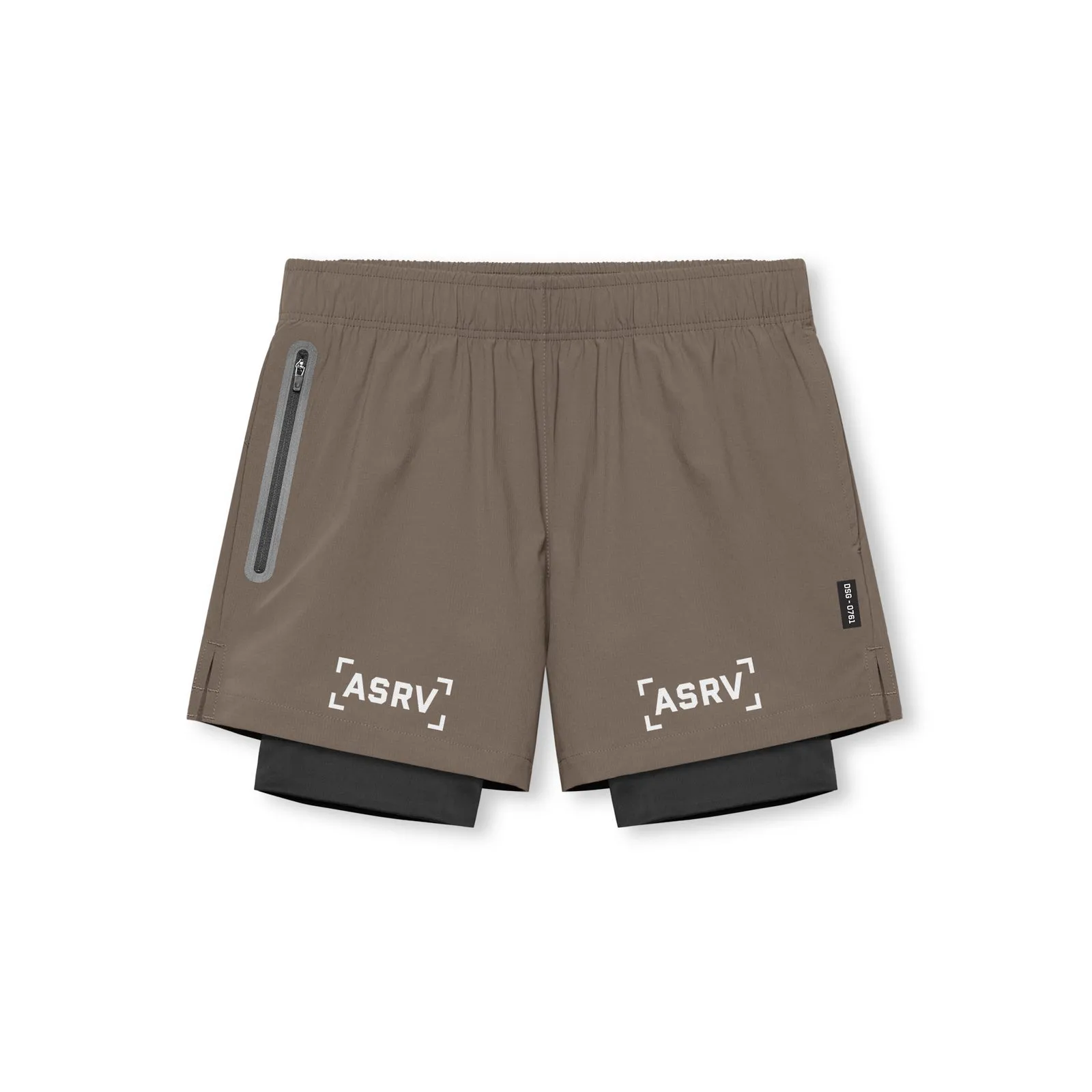 0761. Ripstop 5" Liner Short - Deep Taupe