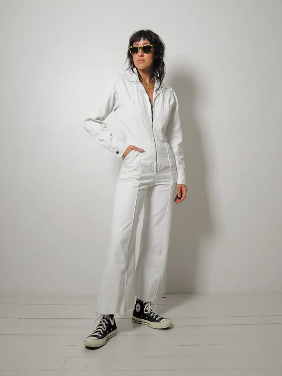 1970's Faded Glory Flared Jumpsuit