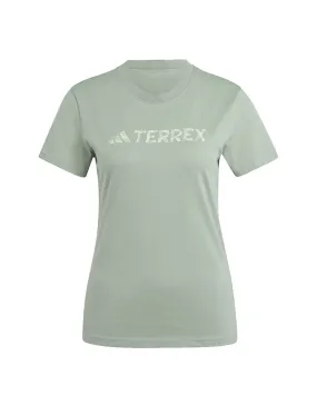 Adidas Terrex Womens Classic Logo T-Shirt Silver Green