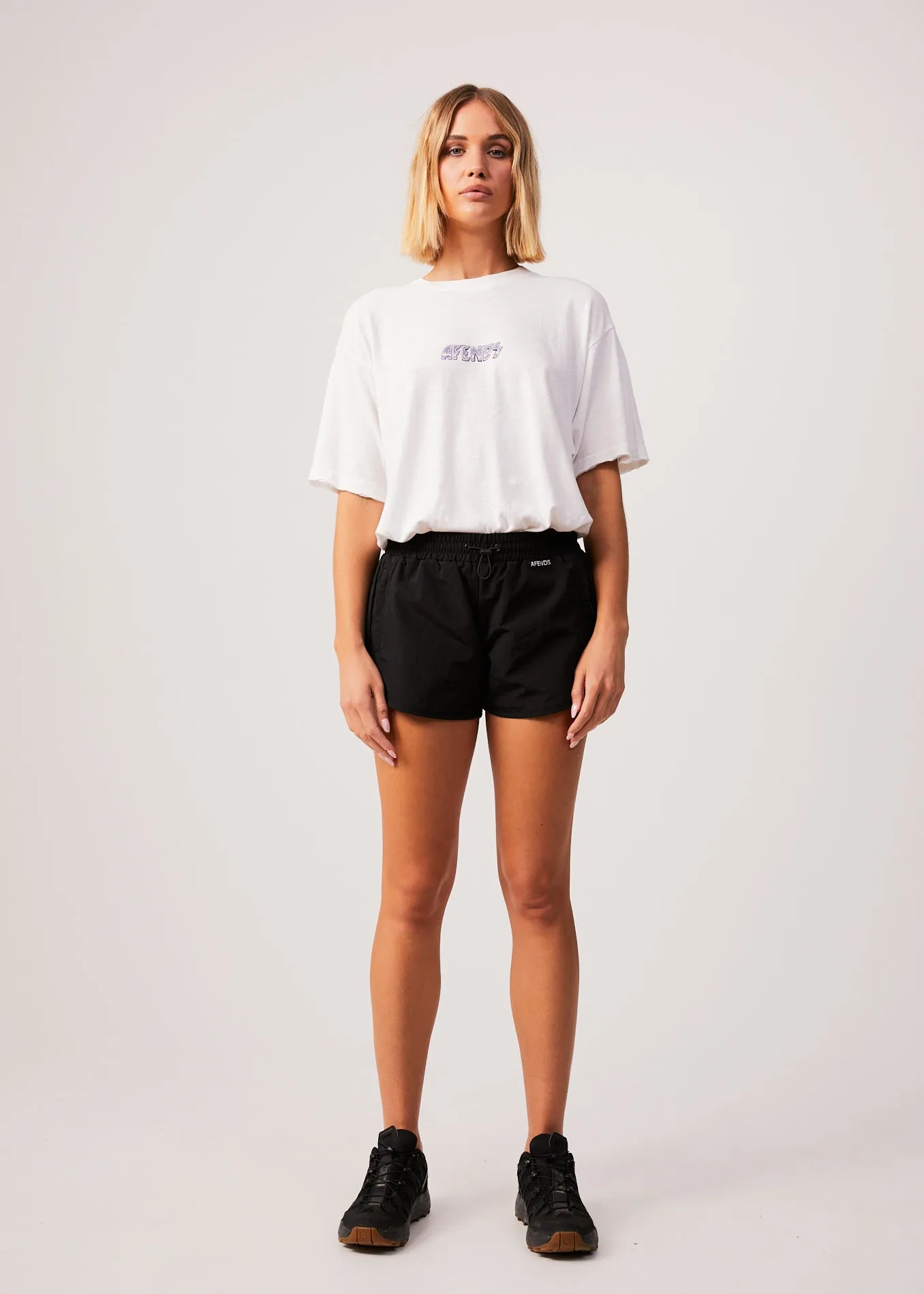 AFENDS Womens Pearly - Oversized T-Shirt - White