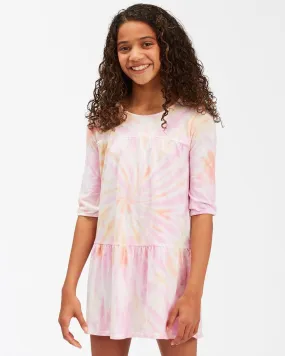 BILLABONG Beach Trip Tie-Dye Dress Girls Multi