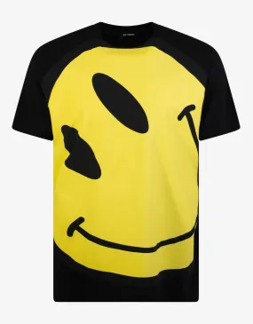 Black Smiley Big Fit T-Shirt