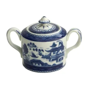 Blue Canton Covered Sugar Bowl