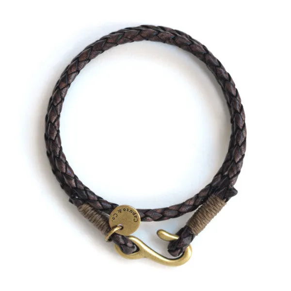 Braided Leather Double Wrap Bracelet