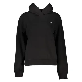 Calvin Klein Elegant Hooded Sweatshirt in Timeless Women's Black