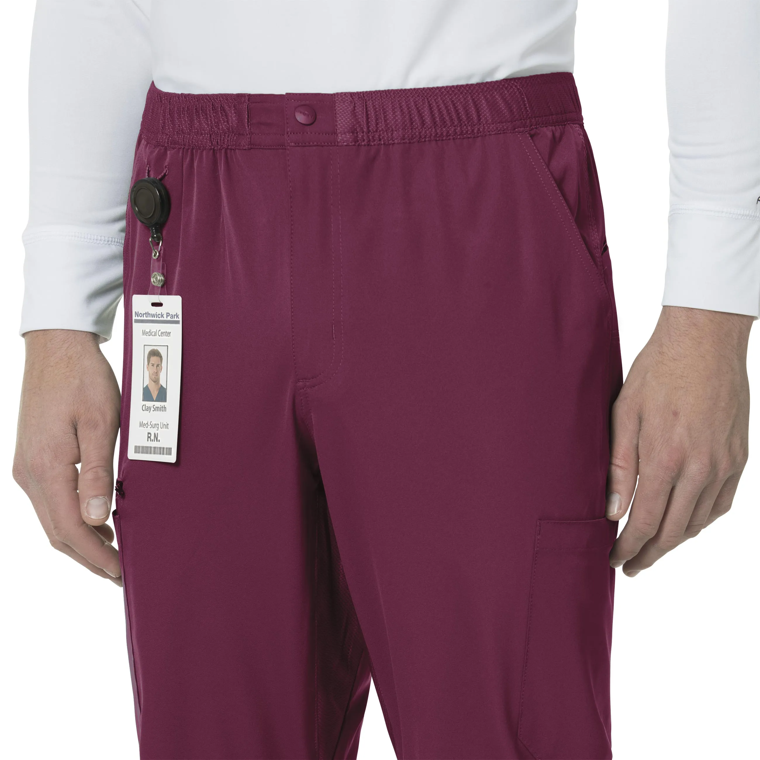 Carhartt Force Liberty Men's Athletic Cargo Scrub Pant - Wine