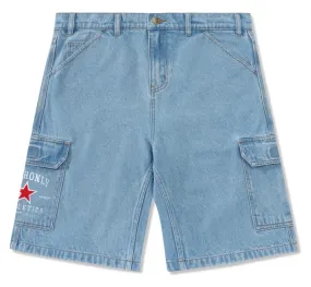 Cash Only Athletics Denim Shorts / Washed Indigo