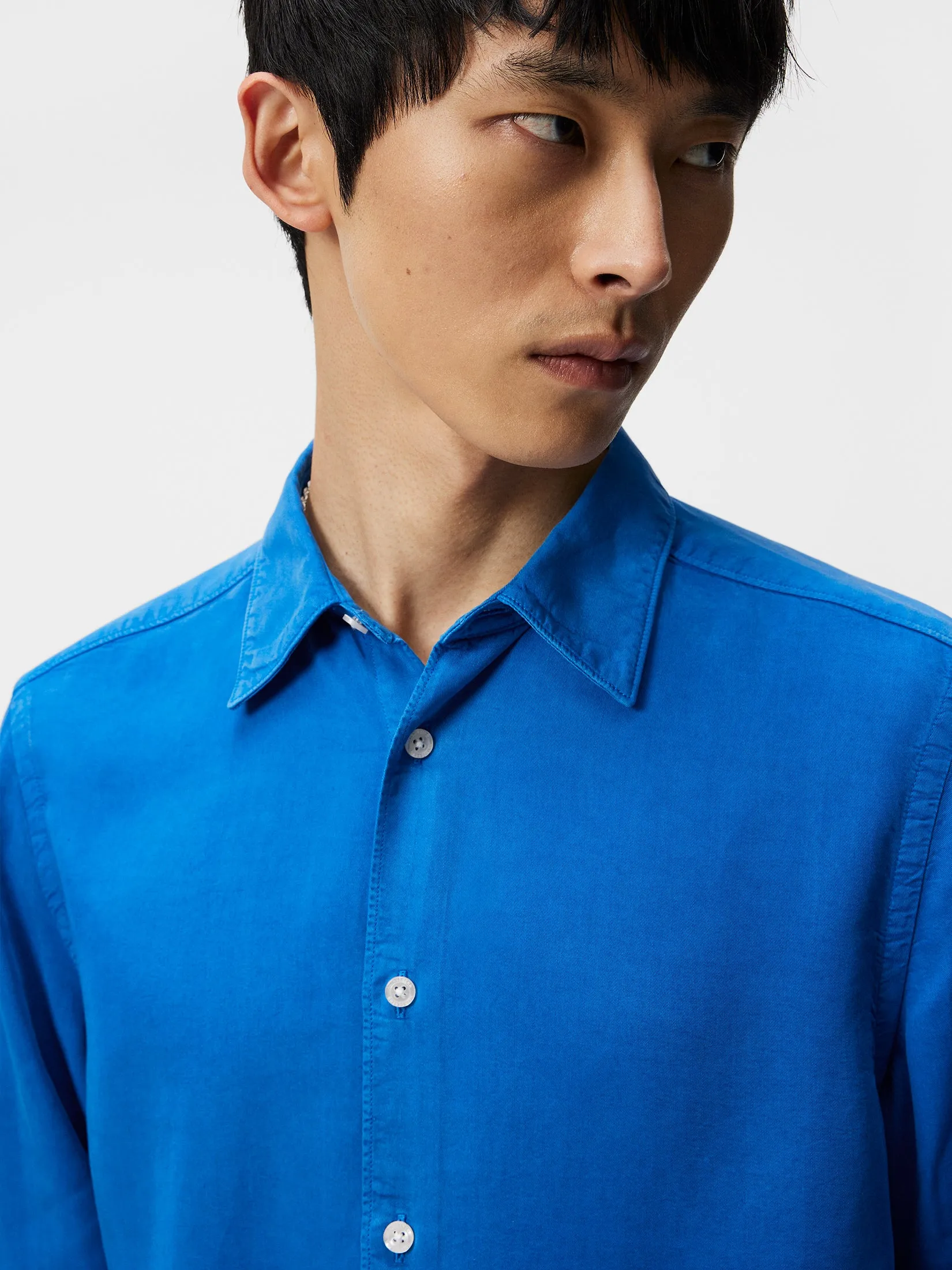 Comfort Tencel Slim Shirt / Lapis Blue