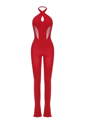 Cystar Jumpsuit - Red