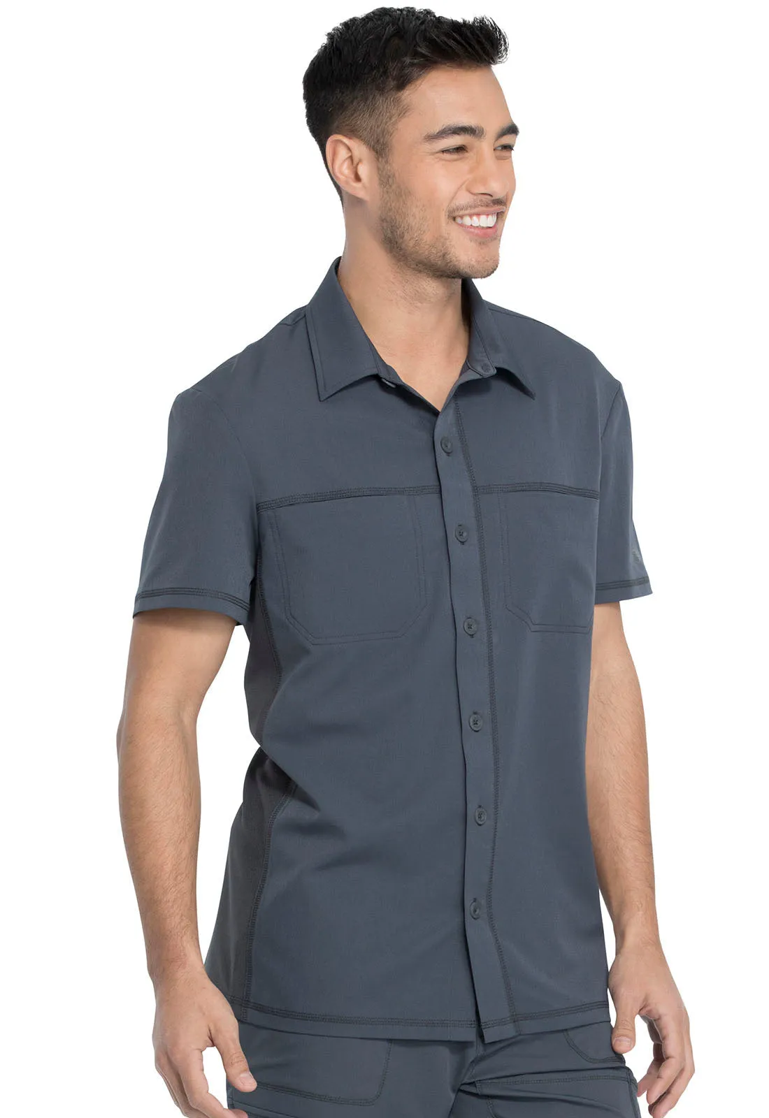 Dynamix - Men's Button Front Collar Shirt