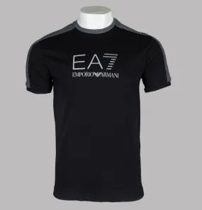 EA7 Athletic Colour Block T-Shirt Black