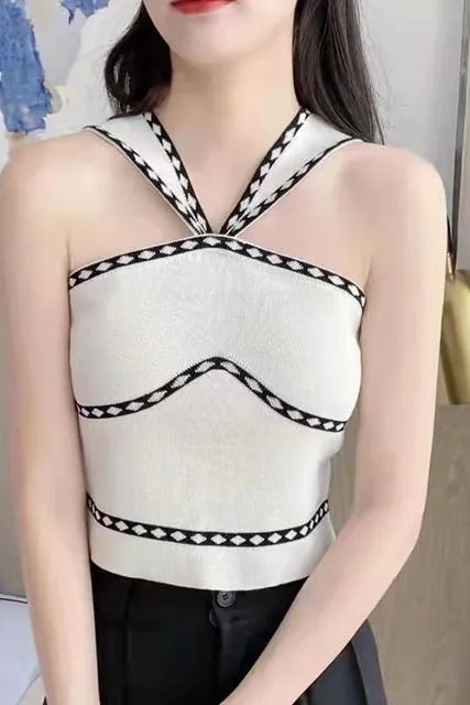 Emily in Paris Outfit Off Shoulder Sexy Tube Tops