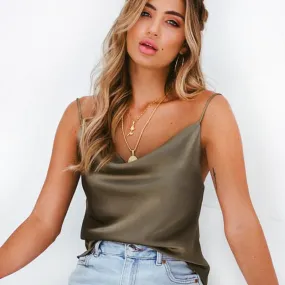 Emily in Paris Outfit Sexy Silk Satin Tops