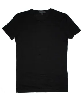 Ermenegildo Zegna T-Shirt Round Neck Black Micromodal M