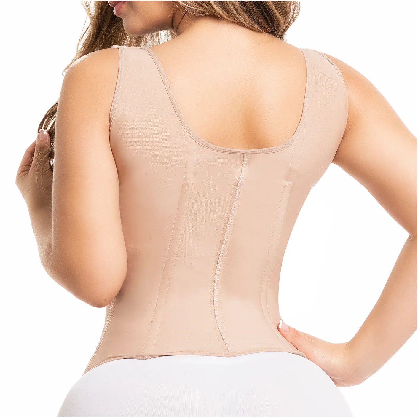 Fajas Salome 0314 | Colombian Waist Trainer Cincher | Daily Use | Braless and Wide Straps