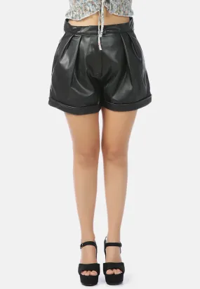 Faux Leather Shine Forever Shorts