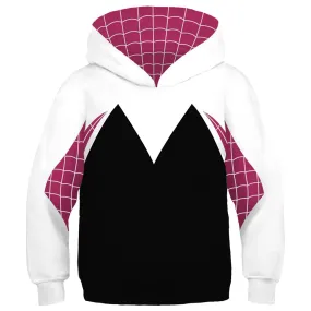 Gwen Stacy Cosplay Hoodie 3D Printed Hooded Sweatshirt Kids Children Casual Streetwear Pullover Dress New Uniform Film Game Suit Movie Outfit Anime