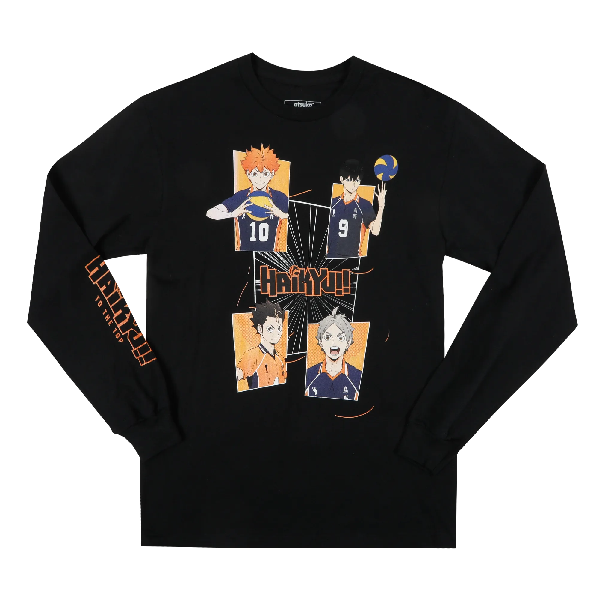 Karasuno High Team Black Long Sleeve