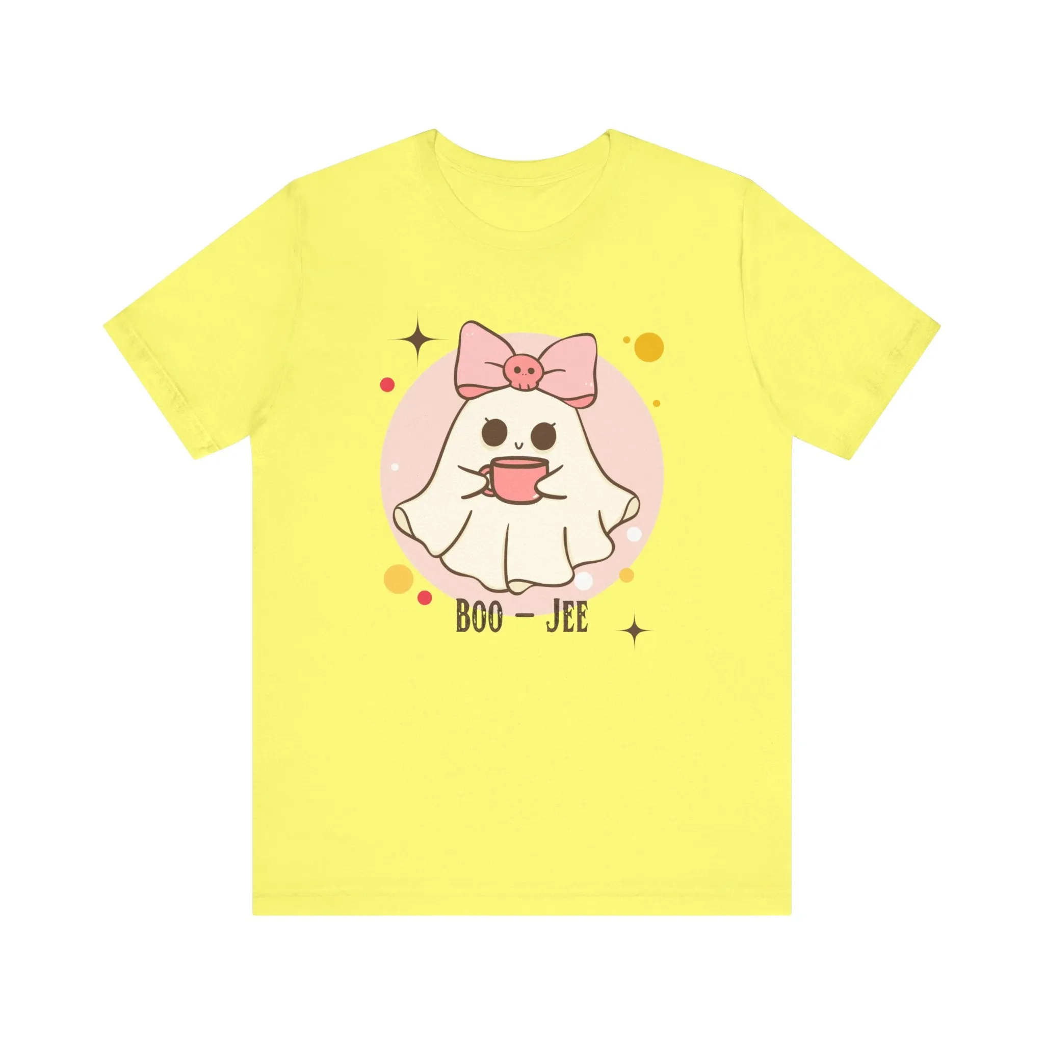 Kawaii coffee ghost Unisex Jersey Short Sleeve Tee