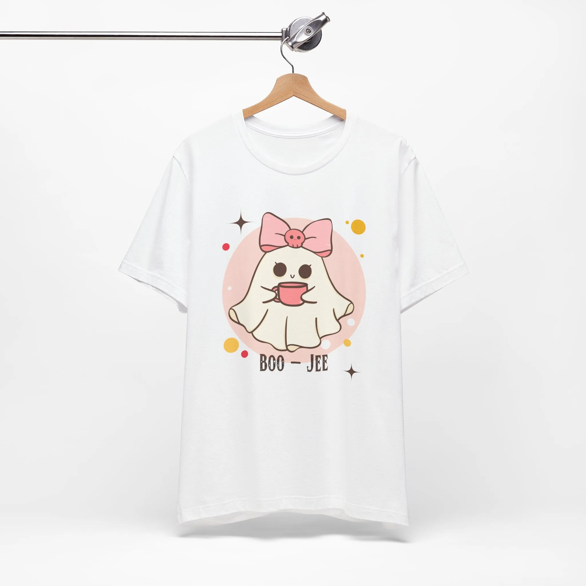 Kawaii coffee ghost Unisex Jersey Short Sleeve Tee