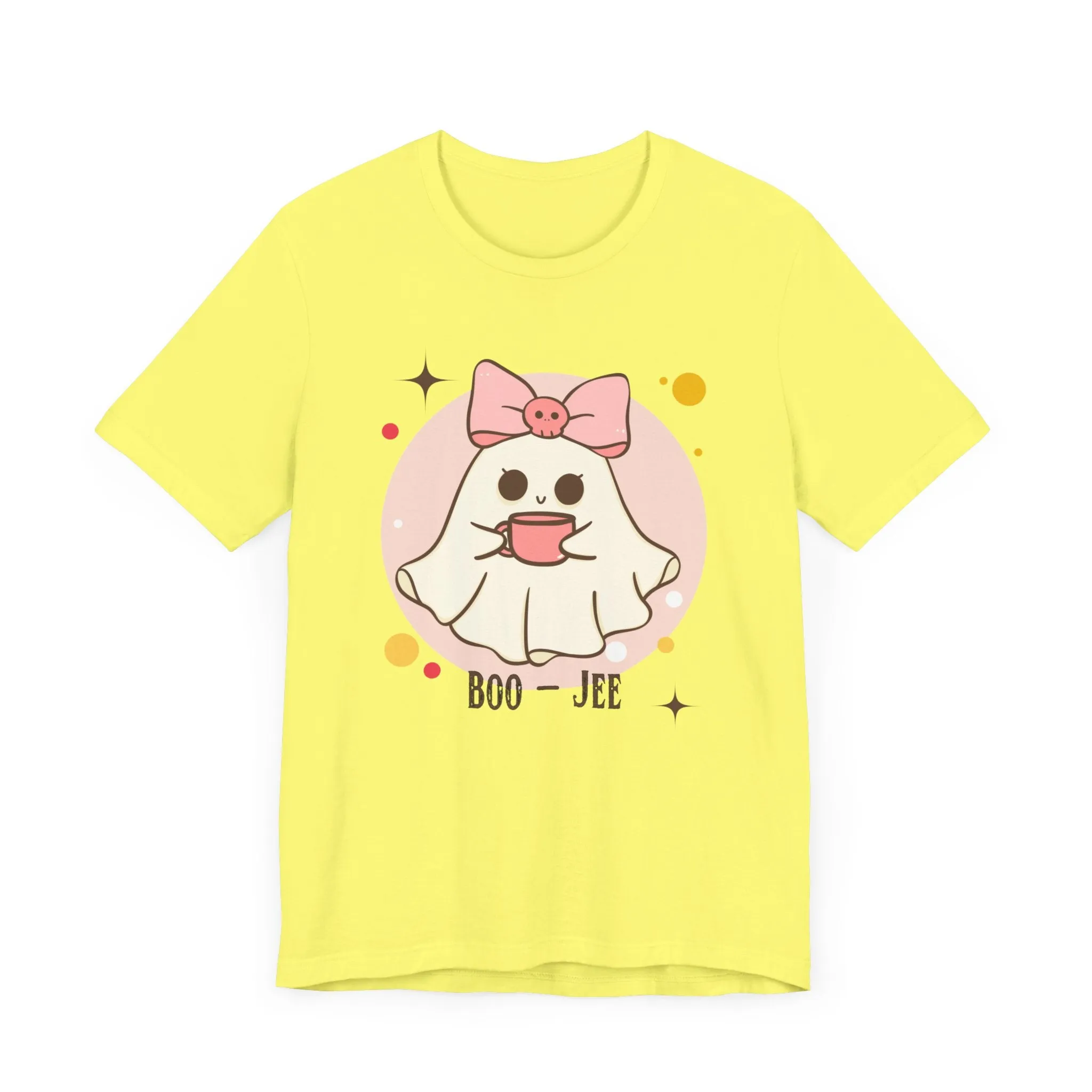 Kawaii coffee ghost Unisex Jersey Short Sleeve Tee