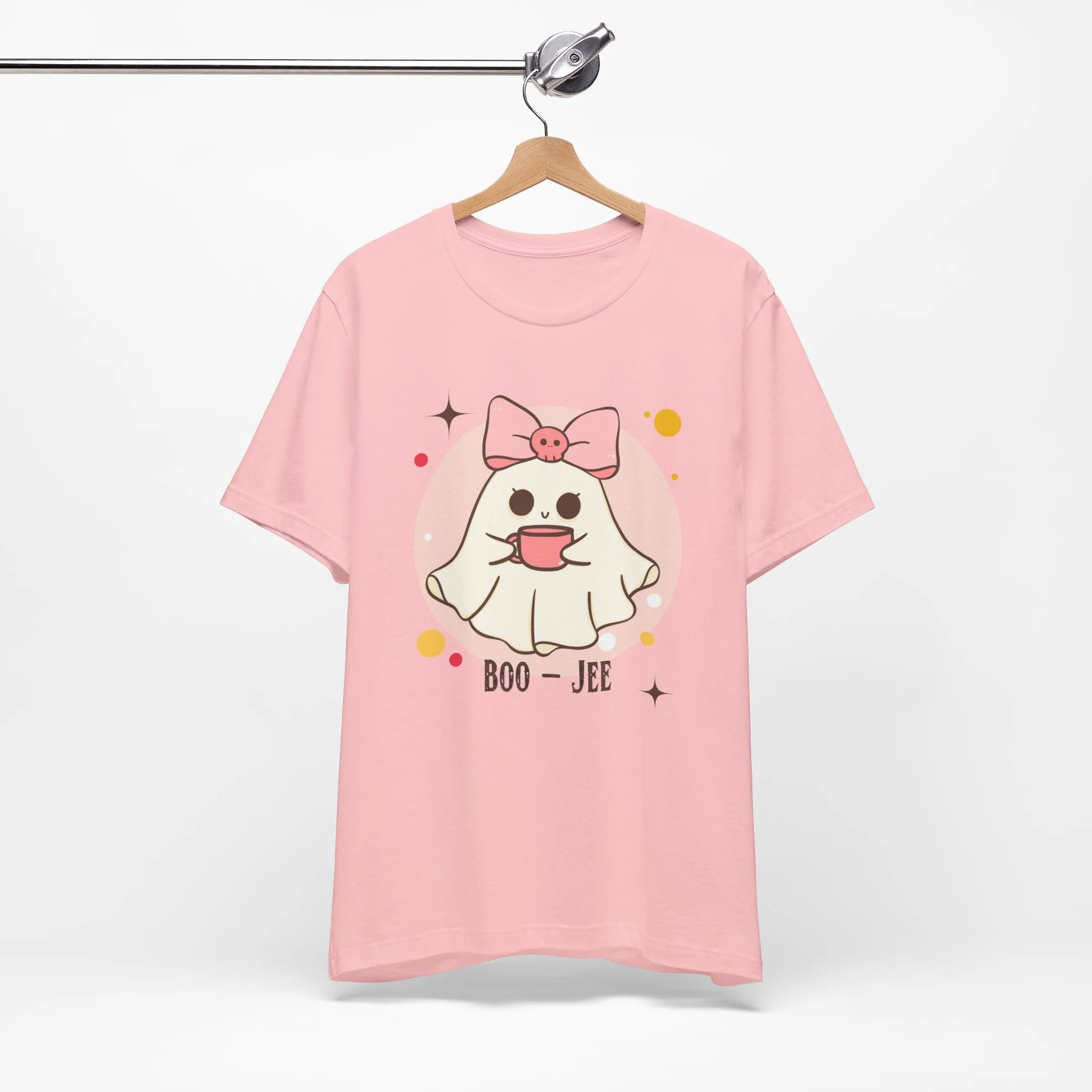 Kawaii coffee ghost Unisex Jersey Short Sleeve Tee