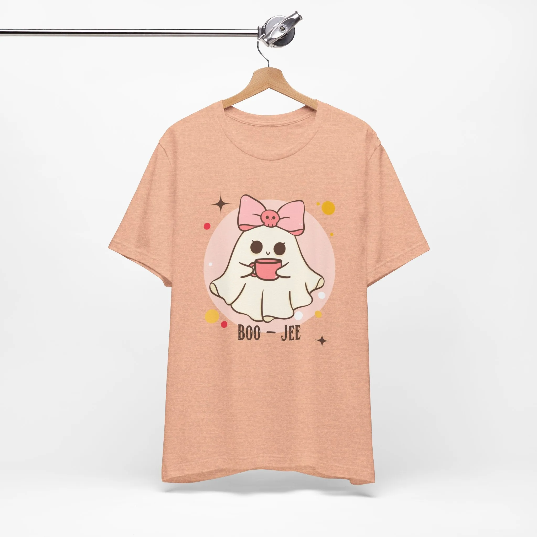 Kawaii coffee ghost Unisex Jersey Short Sleeve Tee