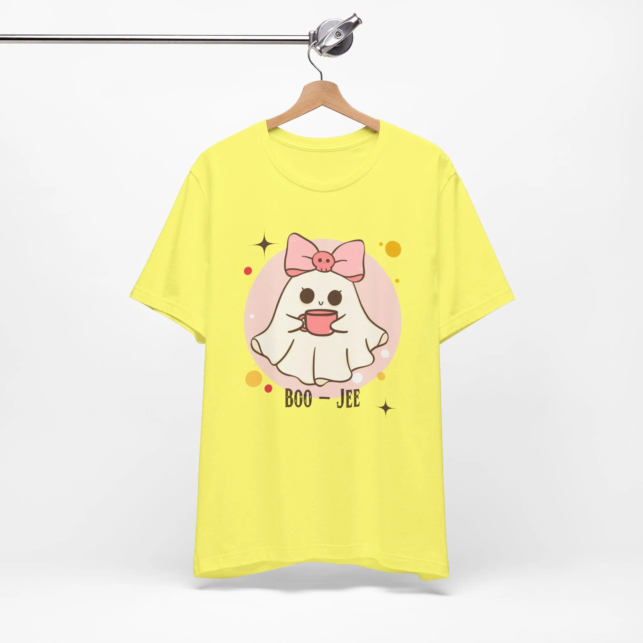 Kawaii coffee ghost Unisex Jersey Short Sleeve Tee