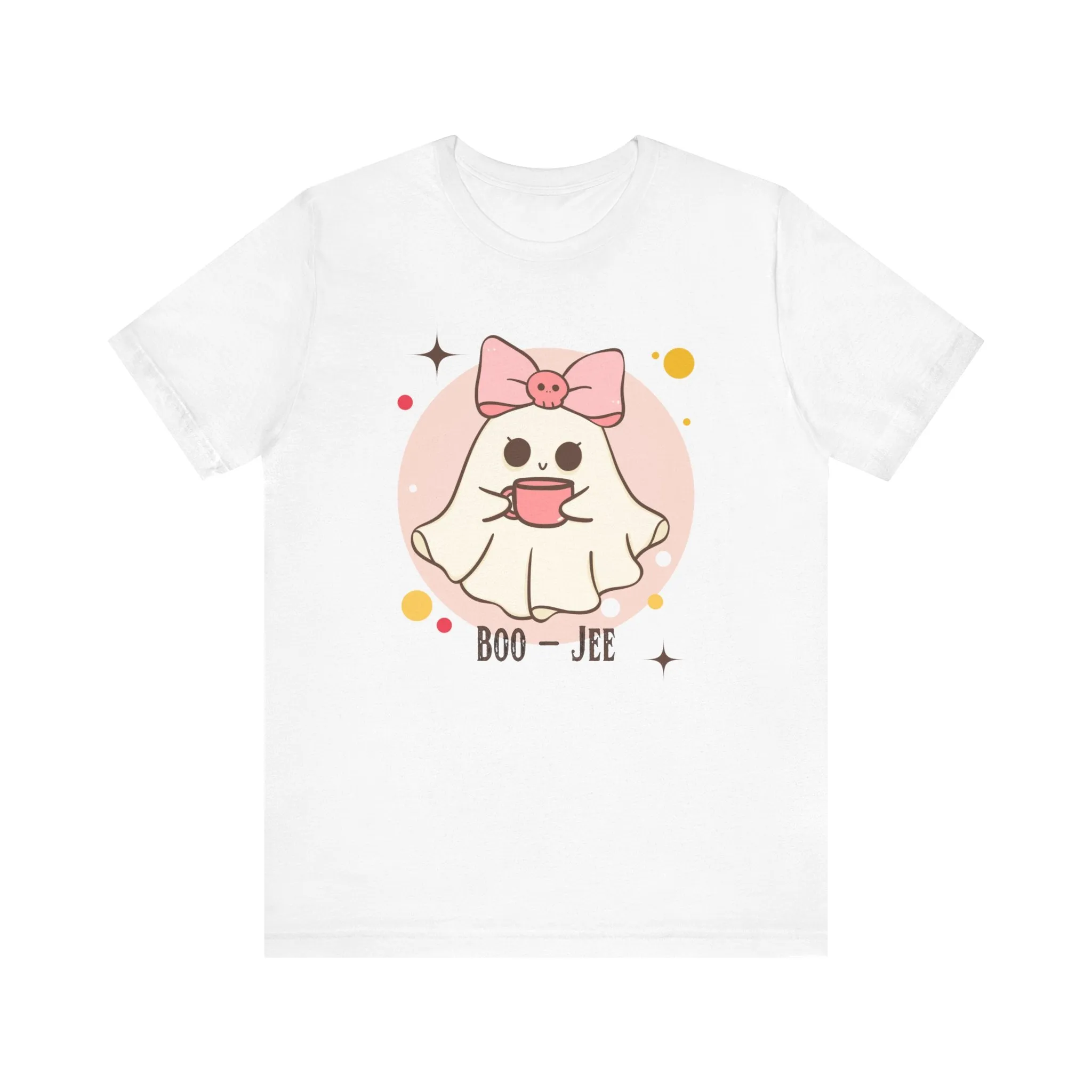 Kawaii coffee ghost Unisex Jersey Short Sleeve Tee