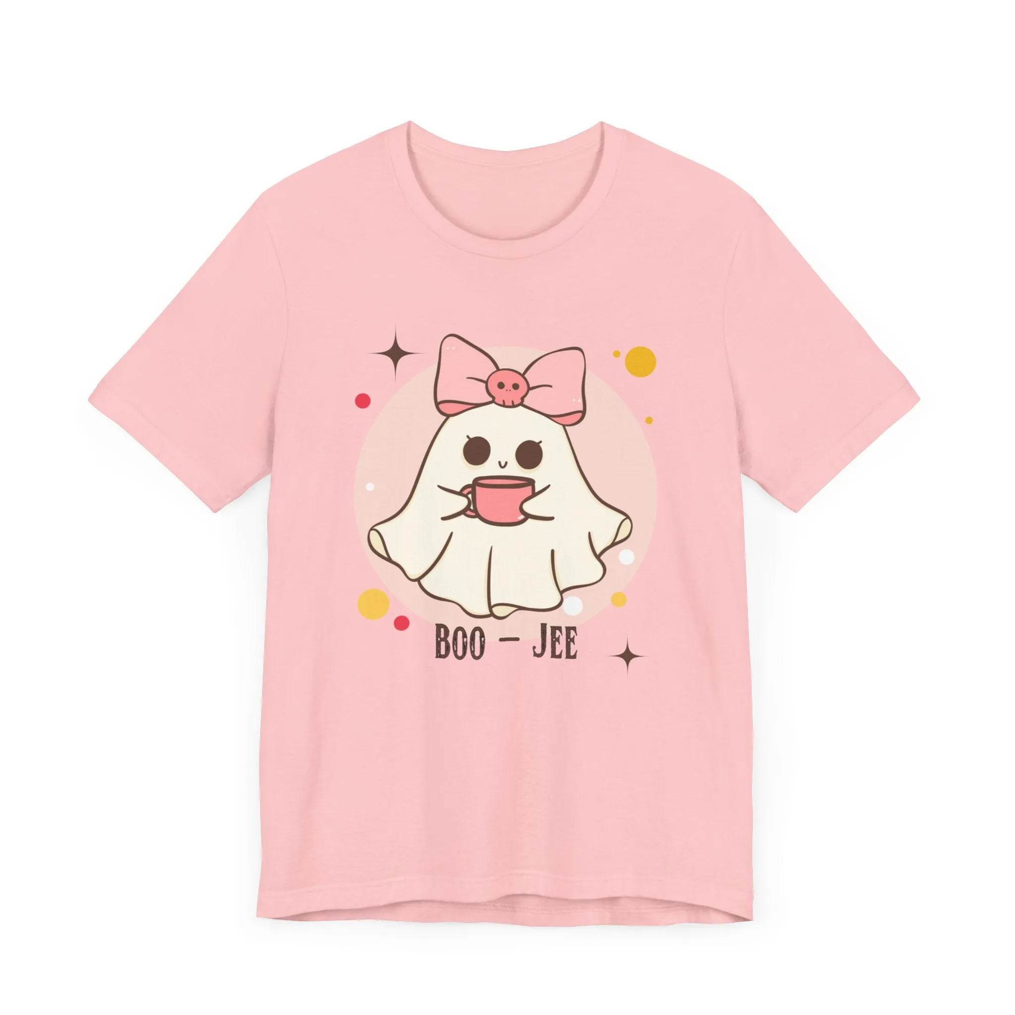 Kawaii coffee ghost Unisex Jersey Short Sleeve Tee