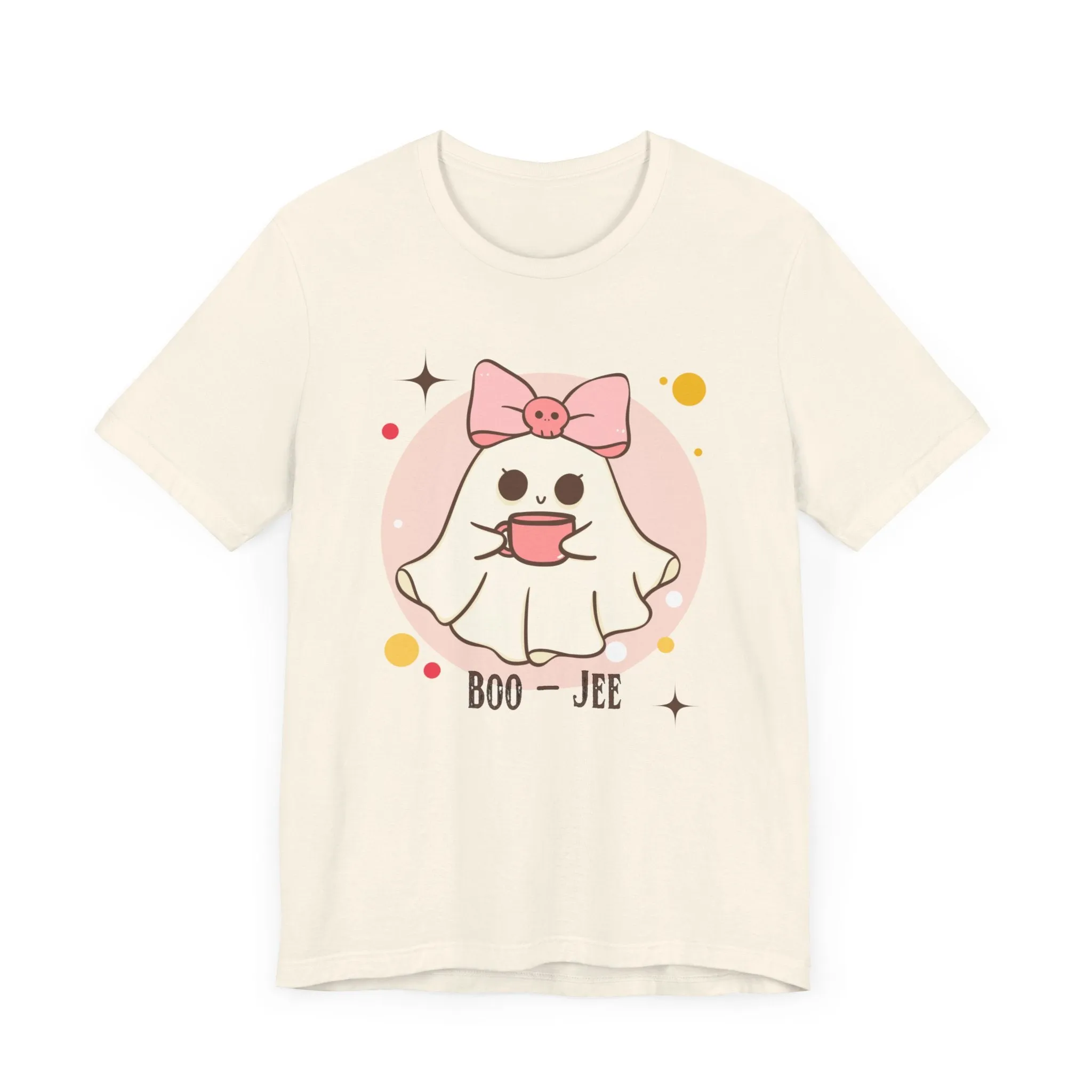 Kawaii coffee ghost Unisex Jersey Short Sleeve Tee