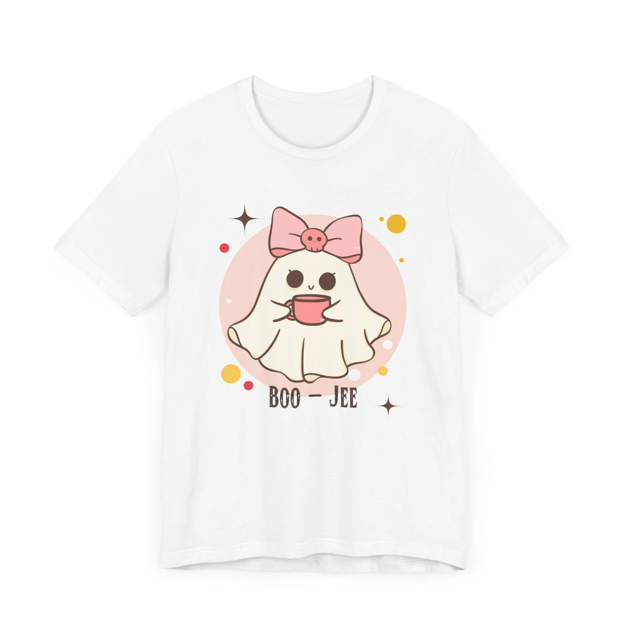 Kawaii coffee ghost Unisex Jersey Short Sleeve Tee