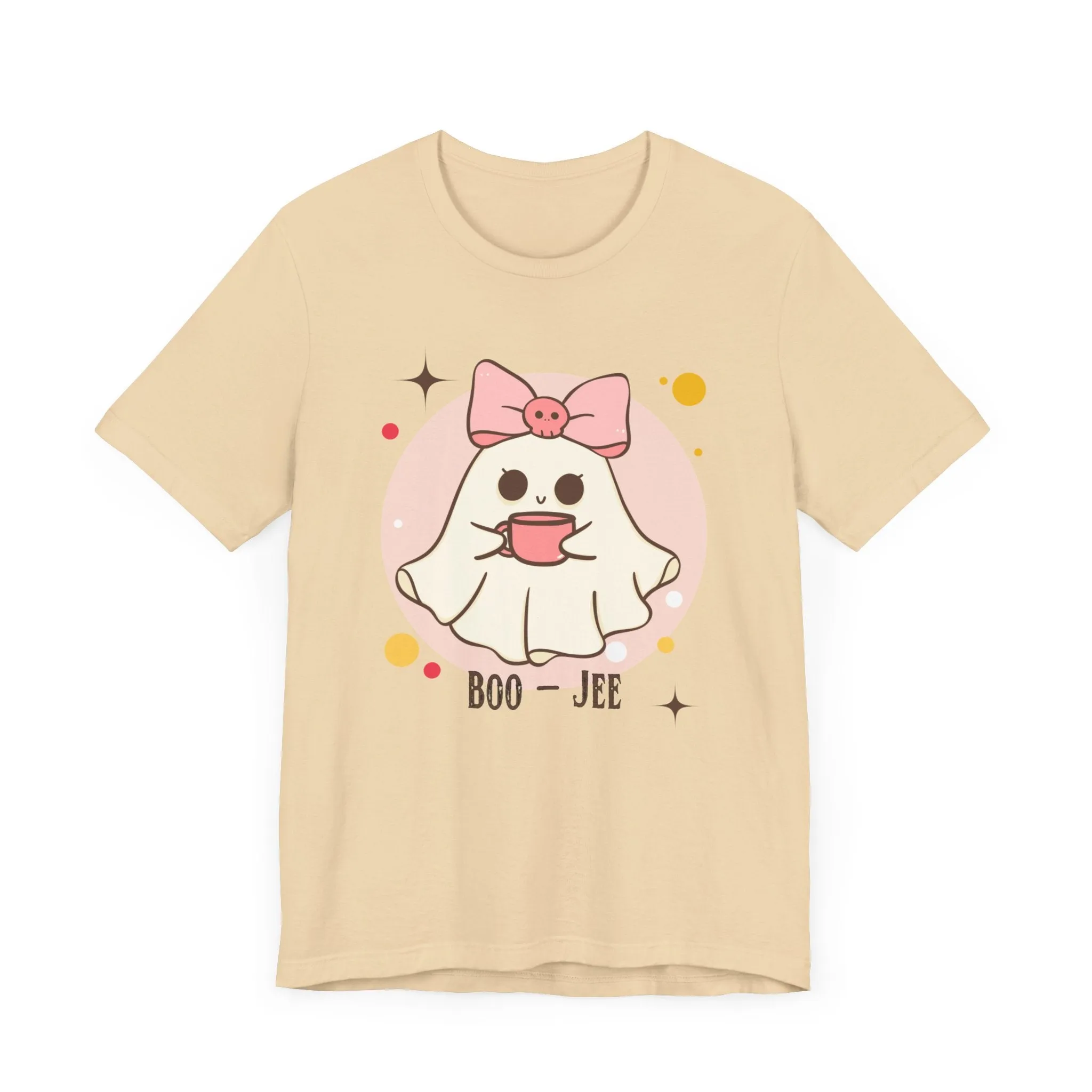 Kawaii coffee ghost Unisex Jersey Short Sleeve Tee