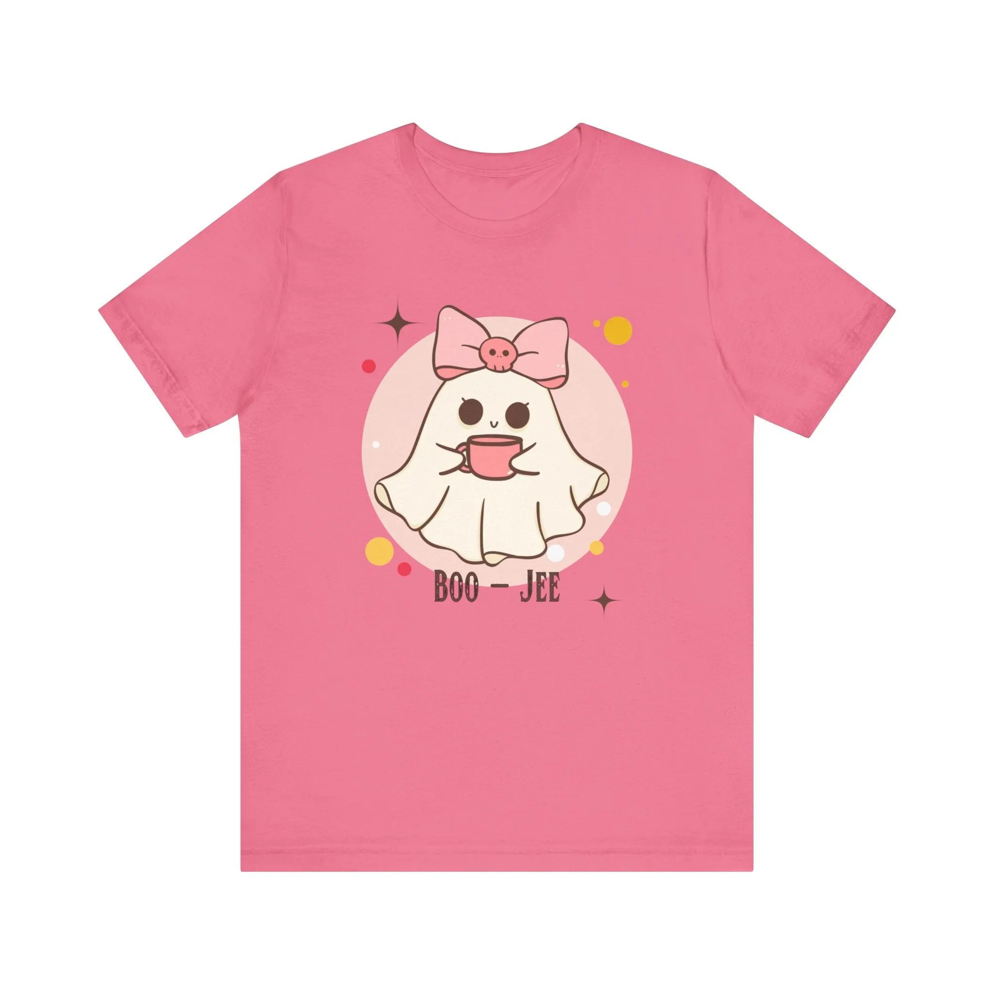 Kawaii coffee ghost Unisex Jersey Short Sleeve Tee