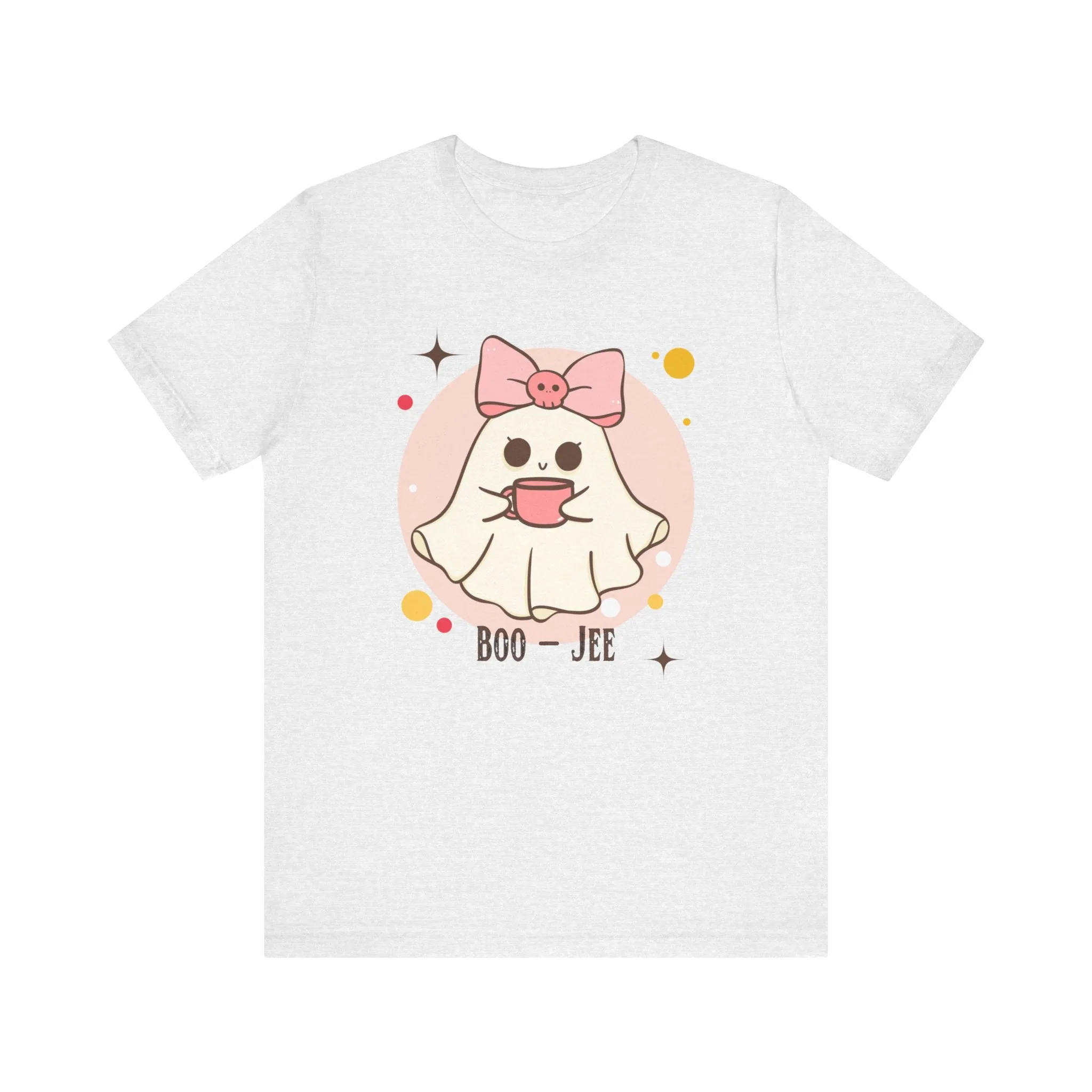 Kawaii coffee ghost Unisex Jersey Short Sleeve Tee