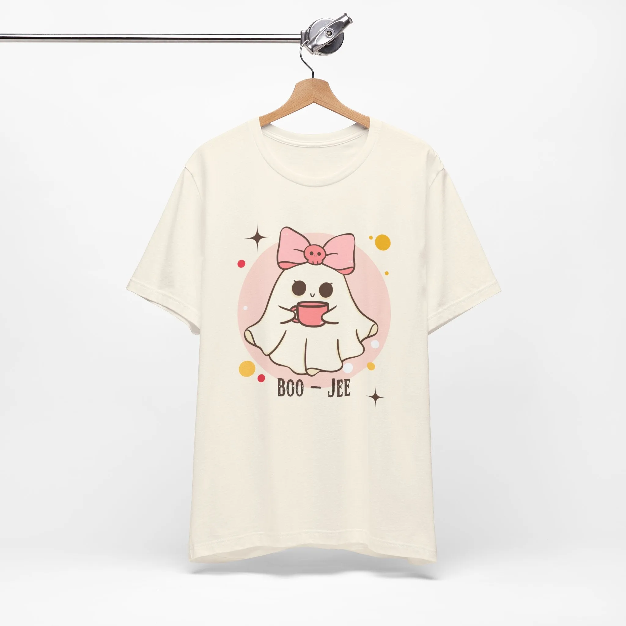 Kawaii coffee ghost Unisex Jersey Short Sleeve Tee