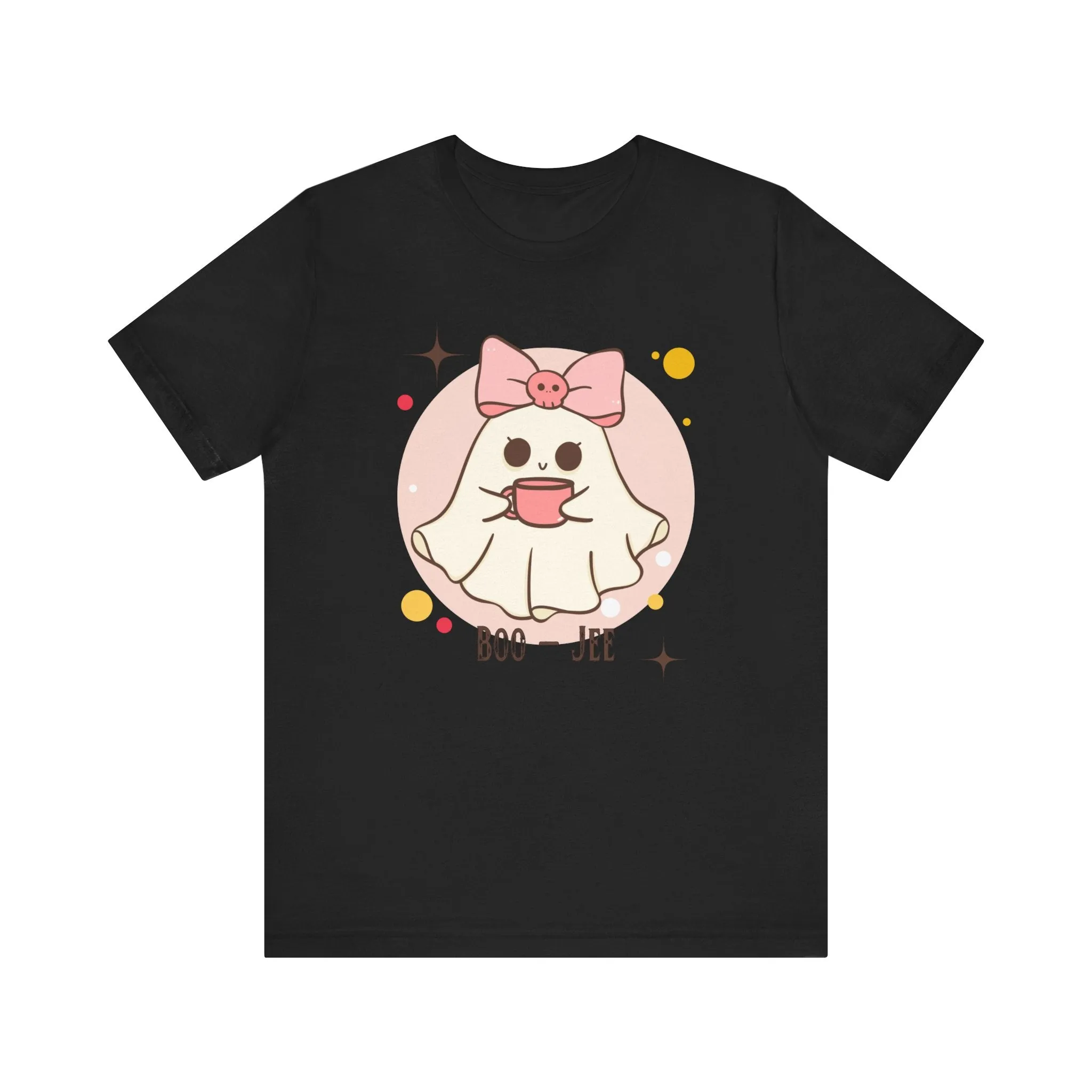 Kawaii coffee ghost Unisex Jersey Short Sleeve Tee