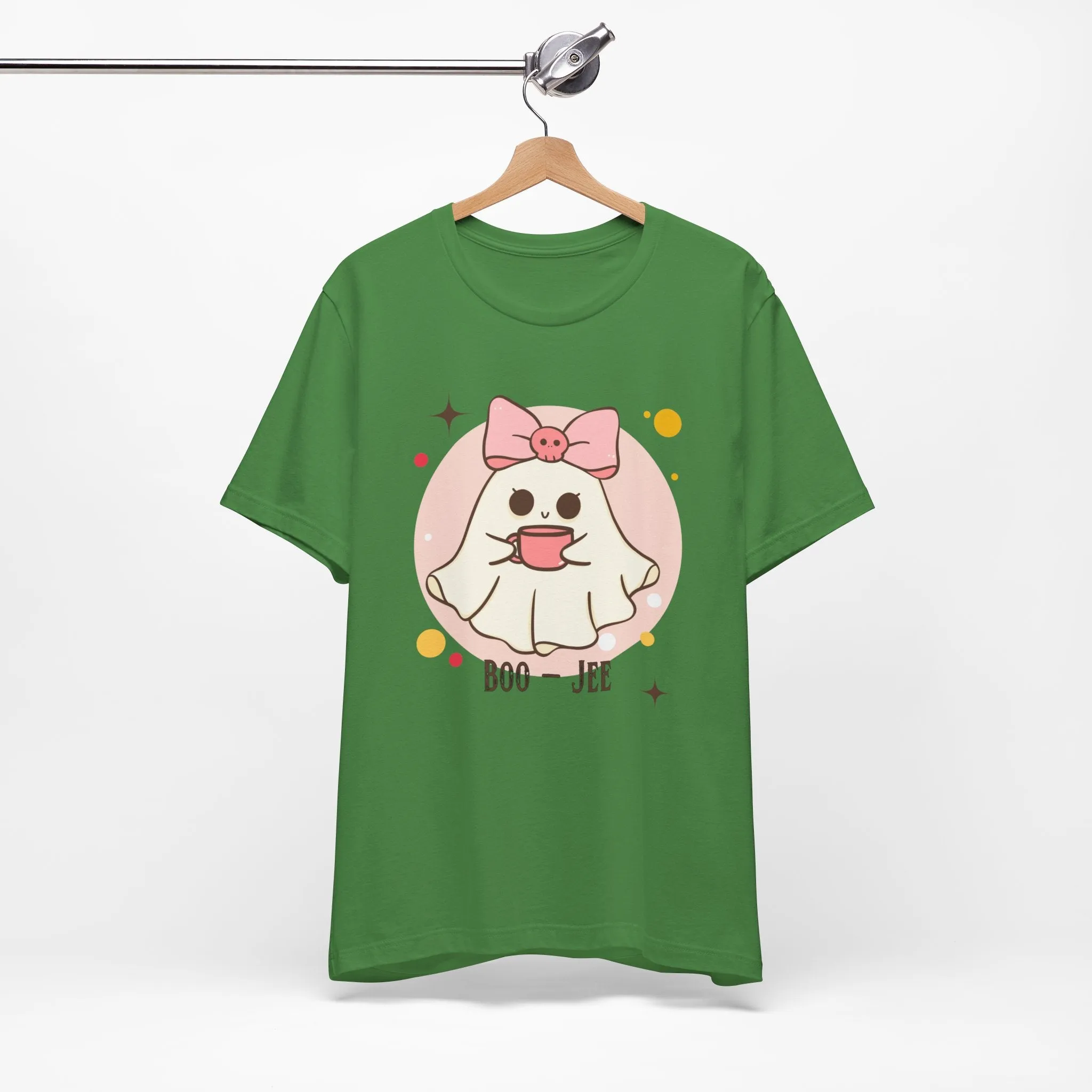 Kawaii coffee ghost Unisex Jersey Short Sleeve Tee