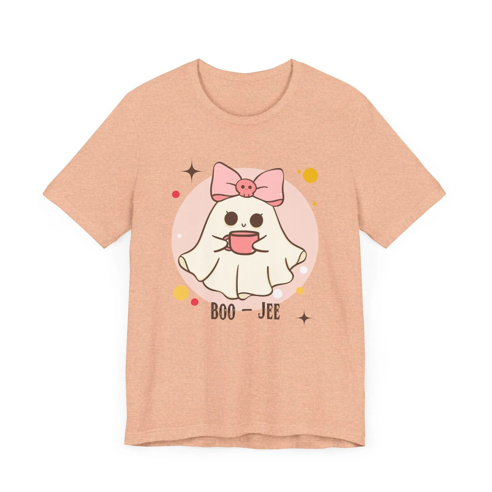 Kawaii coffee ghost Unisex Jersey Short Sleeve Tee