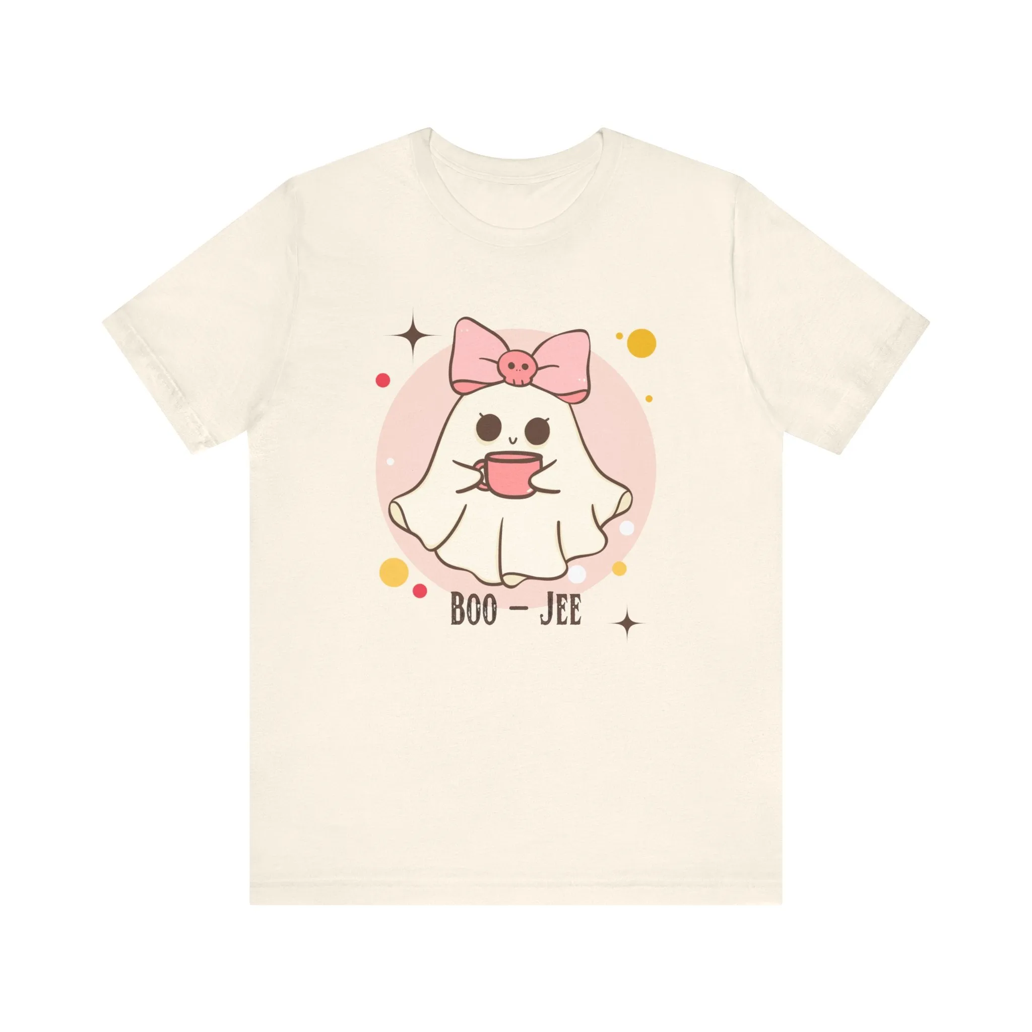 Kawaii coffee ghost Unisex Jersey Short Sleeve Tee