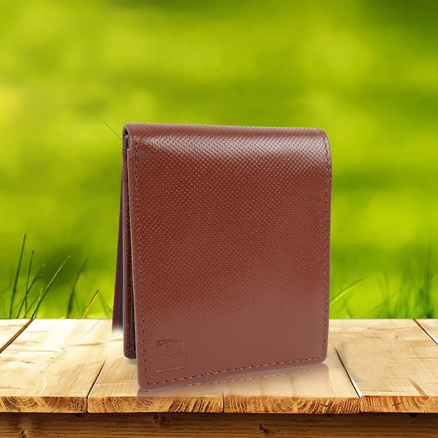 Leather Classic Travel Dot Embossed Leather Wallet