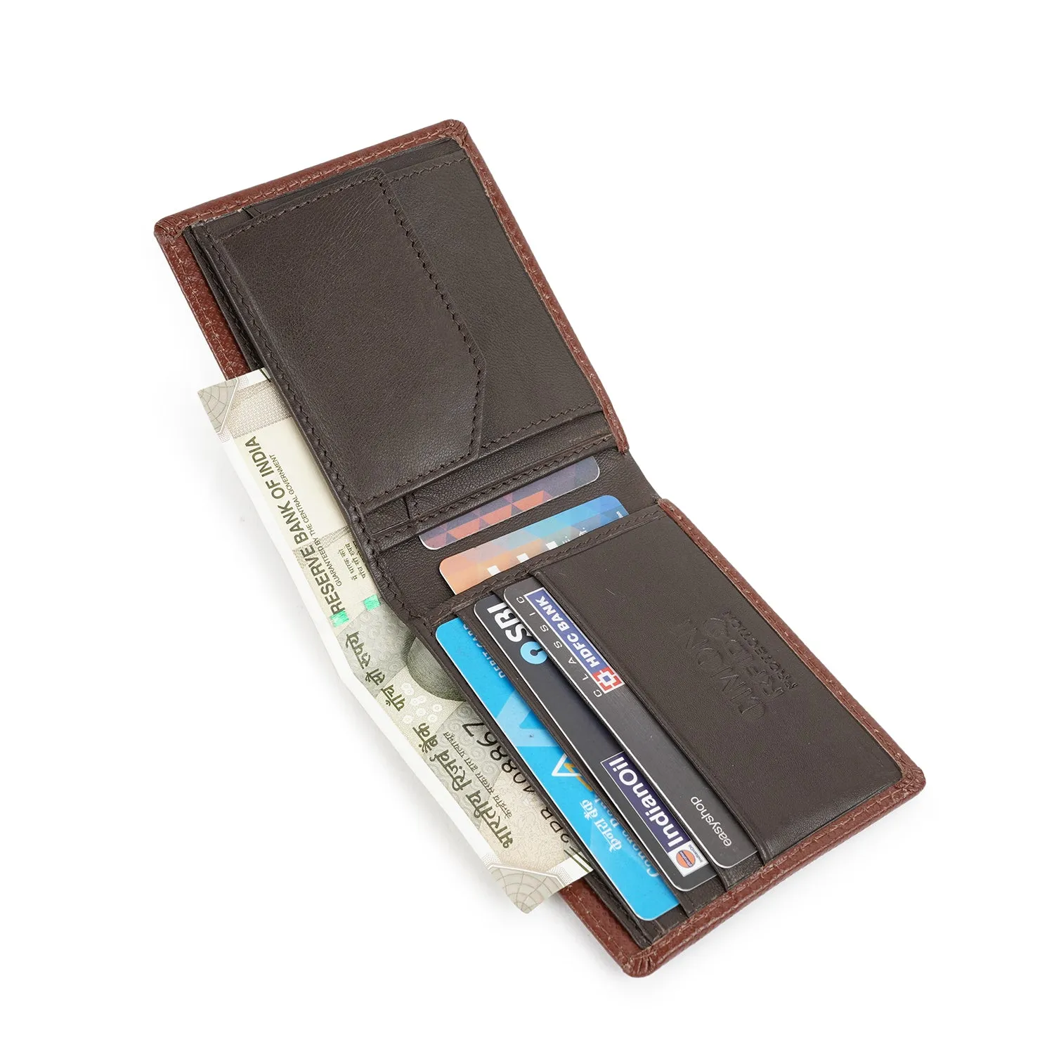 Leather Classic Travel Dot Embossed Leather Wallet