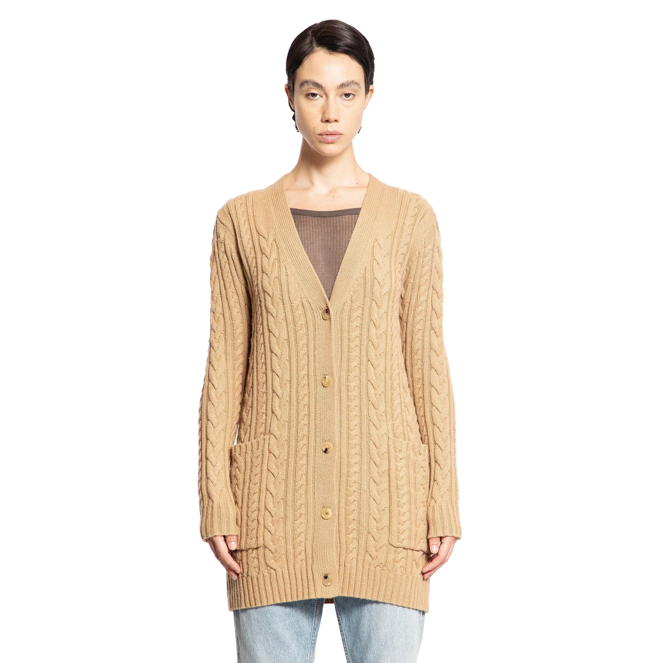 MAX MARA WOMAN BEIGE KNITWEAR