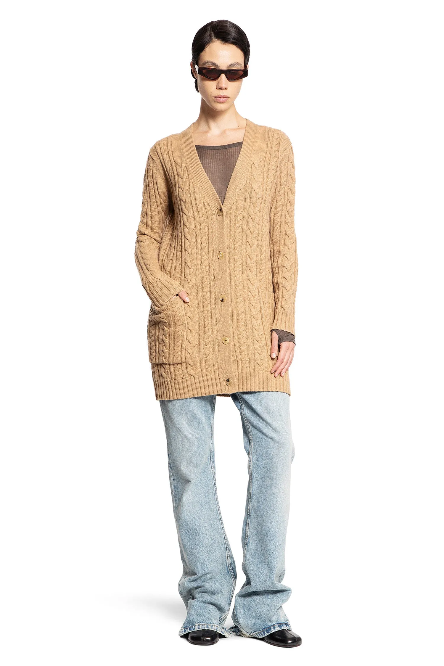 MAX MARA WOMAN BEIGE KNITWEAR