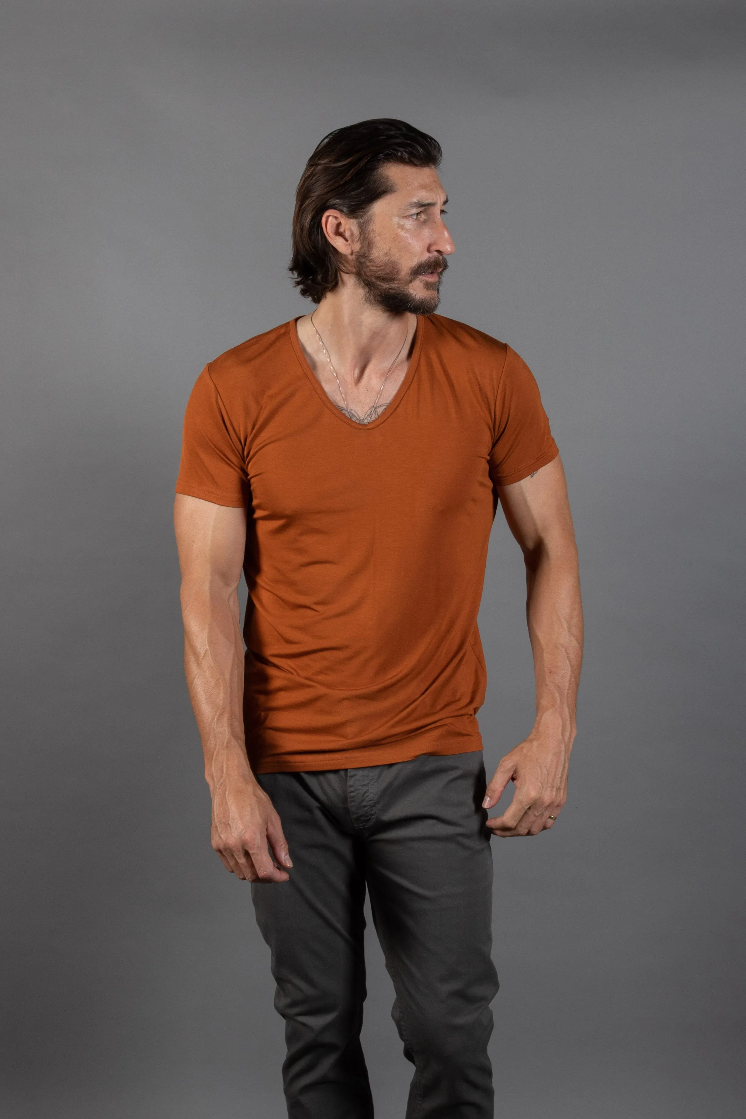 Men's Modal V-Neck Tee