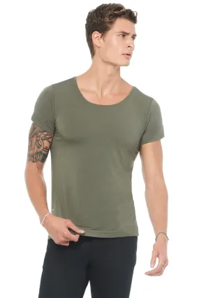 Men's Modal Wide Neck Tee