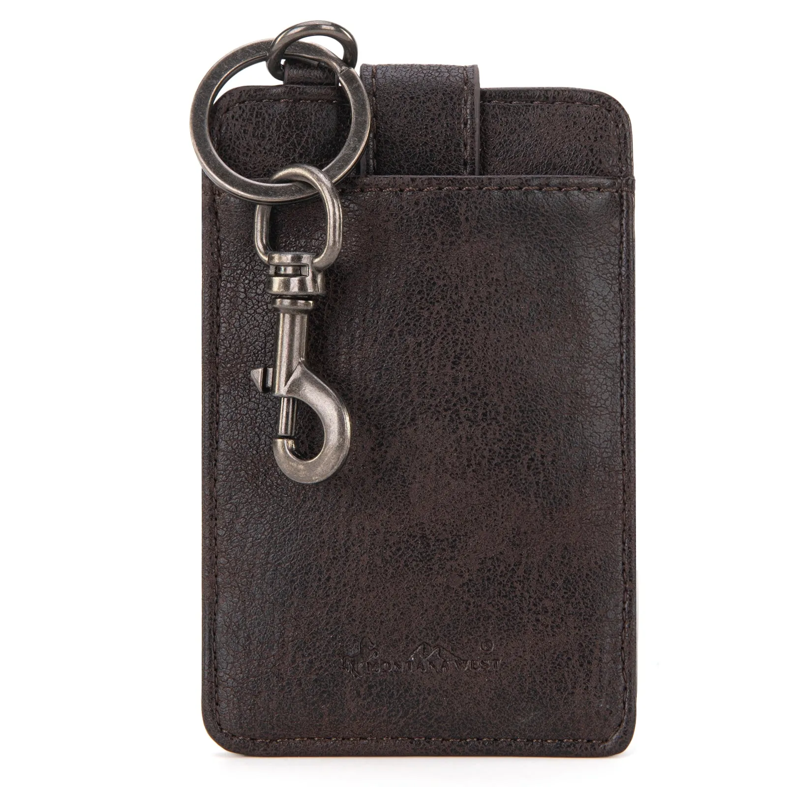 MW1299-W007  Montana West  Tooled Collection Mini Key Ring Card Case